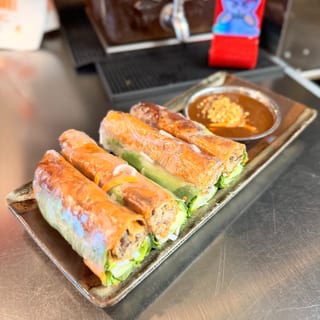 Fried Egg Roll Wrapped in Spring Roll (Chả giò cuốn)