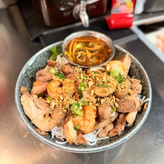 Chicken & Shrimp Vermicelli (Bún TÔM GÀ Nướng)